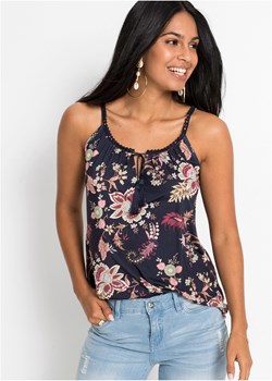 Top shirtowy w kwiaty ze sklepu bonprix w kategorii Bluzki damskie - zdjęcie 170601499