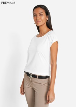 Shirt z domieszką jedwabiu ze sklepu bonprix w kategorii Bluzki damskie - zdjęcie 170601877