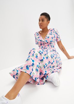 Sukienka midi z dekoltem w serek ze sklepu bonprix w kategorii Sukienki - zdjęcie 170602177