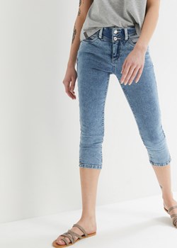 Dżinsy Skinny ze stretchem, mid waist, dł. za kolano ze sklepu bonprix w kategorii Jeansy damskie - zdjęcie 170602295