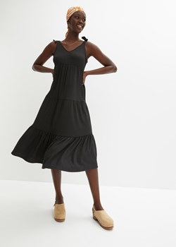 Sukienka z dżerseju z falbaną ze sklepu bonprix w kategorii Sukienki - zdjęcie 170602816