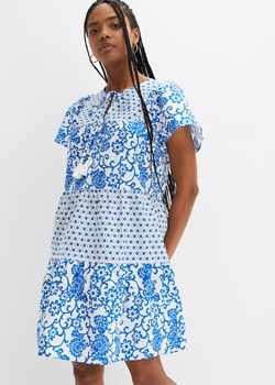 Sukienka z falbaną, ze sztywniejszego materiału ze sklepu bonprix w kategorii Sukienki - zdjęcie 170603799