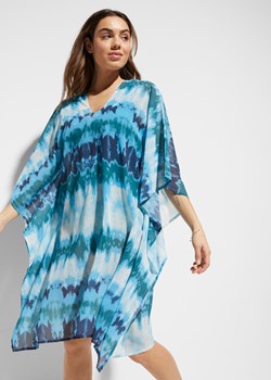 Sukienka tunikowa plażowa z poliestru z recyklingu ze sklepu bonprix w kategorii Odzież plażowa - zdjęcie 170604419