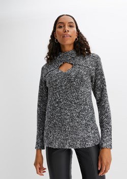 Sweter z wycięciem ze sklepu bonprix w kategorii Swetry damskie - zdjęcie 170604795