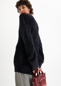 Sweter z dzianiny z włosem ze sklepu bonprix w kategorii Swetry damskie - zdjęcie 170604839