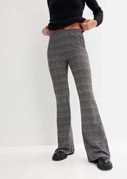 Spodnie shirtowe z poszerzanymi nogawkami ze sklepu bonprix w kategorii Spodnie damskie - zdjęcie 170604859