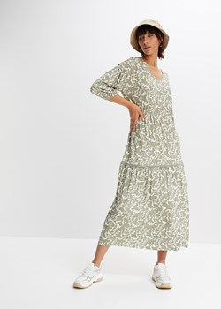 Długa sukienka z wycięciem ze sklepu bonprix w kategorii Sukienki - zdjęcie 170604919