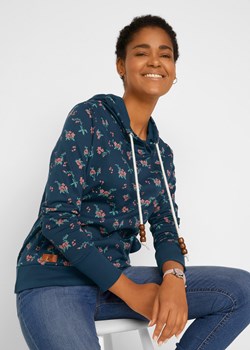Bluza z kapturem z troczkami ze sklepu bonprix w kategorii Bluzy damskie - zdjęcie 170605129