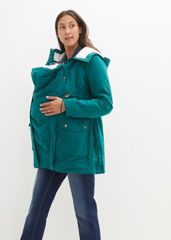 Kurtka ciążowa z wstawką na nosidełko niemowlęce, na podszewce z polaru baranka ze sklepu bonprix w kategorii Kurtki ciążowe - zdjęcie 170605169