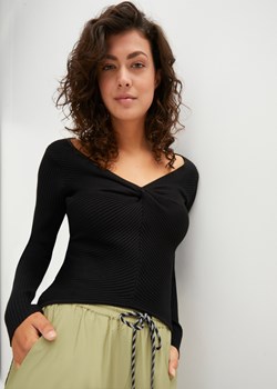 Sweter w prążek ze sklepu bonprix w kategorii Swetry damskie - zdjęcie 170605228