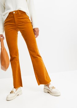 Spodnie sztruksowe Bootcut ze sklepu bonprix w kategorii Spodnie damskie - zdjęcie 170605376