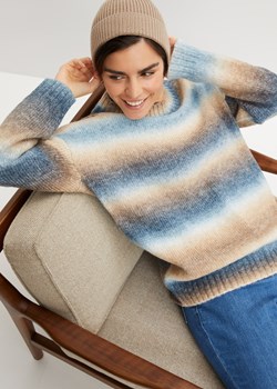 Sweter w cieniowanym kolorze, z domieszką wełny ze sklepu bonprix w kategorii Swetry damskie - zdjęcie 170605609