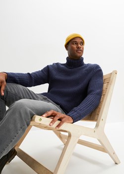 Sweter z golfem ze sklepu bonprix w kategorii Swetry męskie - zdjęcie 170605716