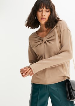 Sweter z ozdobnym przewiązaniem ze sklepu bonprix w kategorii Swetry damskie - zdjęcie 170605856