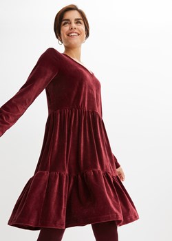 Sukienka sztruksowa z długim rękawem ze sklepu bonprix w kategorii Sukienki - zdjęcie 170605898