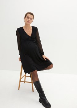 Sukienka ciążowa i do karmienia piersią, z rękawami koronkowymi, ze zrównoważonej wiskozy ze sklepu bonprix w kategorii Sukienki ciążowe - zdjęcie 170605986