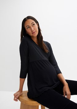 Shirt ciążowy z połyskiem ze sklepu bonprix w kategorii Bluzki ciążowe - zdjęcie 170605997