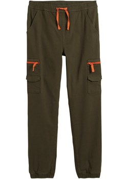 Spodnie bojówki chłopięce, na podszewce, Regular Fit ze sklepu bonprix w kategorii Spodnie chłopięce - zdjęcie 170606475