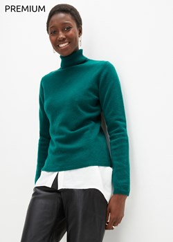 Sweter wełniany z golfem, z domieszką materiału Good Cashmere Standard® ze sklepu bonprix w kategorii Swetry damskie - zdjęcie 170606515