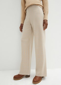 Spodnie ze stretchem w pepitkę, WIDE ze sklepu bonprix w kategorii Spodnie damskie - zdjęcie 170606807