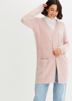 Sweter bez zapięcia z dzianiny z długim włosem ze sklepu bonprix w kategorii Swetry damskie - zdjęcie 170607318