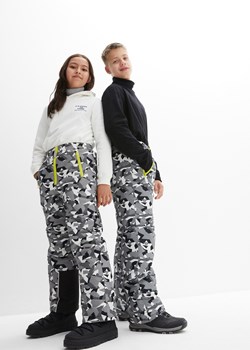 Spodnie dziecięce zimowe/narciarskie, z nadrukiem ze sklepu bonprix w kategorii Spodnie dziewczęce - zdjęcie 170607735