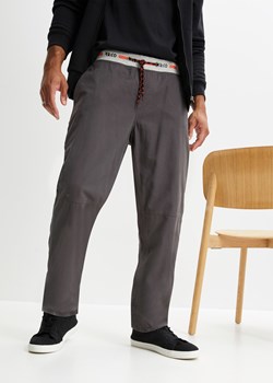 Spodnie ocieplane z gumką w talii, Loose Fit Straight ze sklepu bonprix w kategorii Spodnie męskie - zdjęcie 170607969