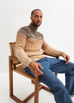 Sweter ze stójką ze sklepu bonprix w kategorii Swetry męskie - zdjęcie 170608078