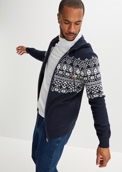 Sweter norweski rozpinany w wygodnym fasonie ze sklepu bonprix w kategorii Swetry męskie - zdjęcie 170608258