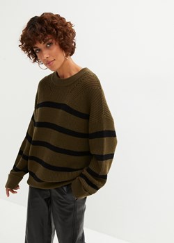 Sweter wełniany w luźniejszym fasonie ze sklepu bonprix w kategorii Swetry damskie - zdjęcie 170608467