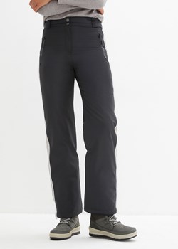 Spodnie narciarskie ocieplane i nieprzemakalne, z odblaskowymi elementami, Straight ze sklepu bonprix w kategorii Spodnie damskie - zdjęcie 170608497