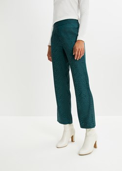 Spodnie żakardowe ze sklepu bonprix w kategorii Spodnie damskie - zdjęcie 170608868