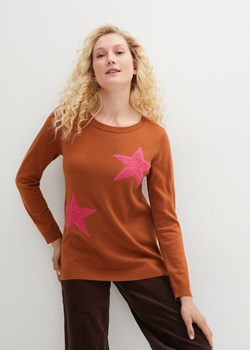 Sweter z długim rękawem ze sklepu bonprix w kategorii Swetry damskie - zdjęcie 170609205