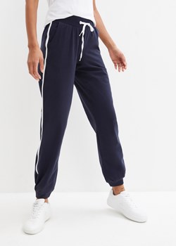 Spodnie sportowe z bawełny, dł. do kostki ze sklepu bonprix w kategorii Spodnie damskie - zdjęcie 170609356