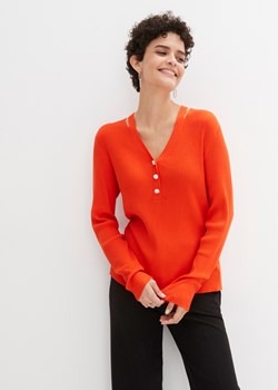 Sweter z wycięciami ze sklepu bonprix w kategorii Swetry damskie - zdjęcie 170610017