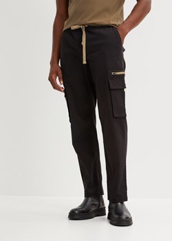 Spodnie bojówki z gumką w talii, Loose Fit Straight ze sklepu bonprix w kategorii Spodnie męskie - zdjęcie 170610189