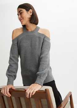 Sweter cold-shoulder ze sklepu bonprix w kategorii Swetry damskie - zdjęcie 170610225
