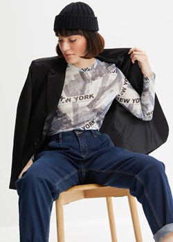 Shirt siatkowy z nadrukiem ze sklepu bonprix w kategorii Bluzki damskie - zdjęcie 170610479