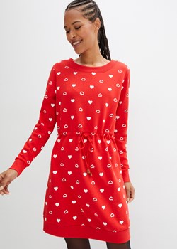 Sukienka dresowa z zaznaczoną talią ze sklepu bonprix w kategorii Sukienki - zdjęcie 170610519