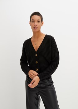 Sweter rozpinany w krótszym fasonie ze sklepu bonprix w kategorii Swetry damskie - zdjęcie 170610686