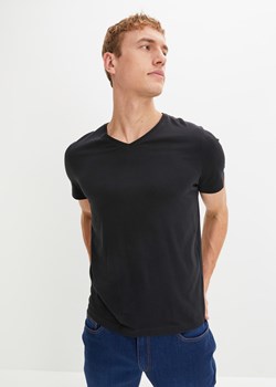 T-shirt z dekoltem w serek (3 szt.) ze sklepu bonprix w kategorii T-shirty męskie - zdjęcie 170610719