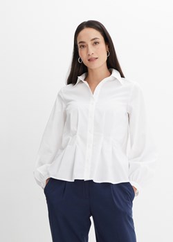 Bluzka koszulowa z elastycznym marszczeniem z tyłu ze sklepu bonprix w kategorii Koszule damskie - zdjęcie 170610776