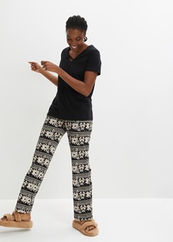 Piżama z ozdobnymi troczkami ze sklepu bonprix w kategorii Piżamy damskie - zdjęcie 170612349