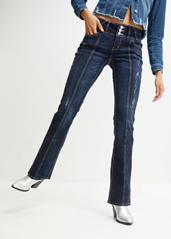 Dżinsy BOOTCUT z ozdobnymi szwami ze sklepu bonprix w kategorii Jeansy damskie - zdjęcie 170612536