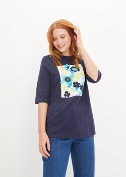 T-shirt z nadrukiem, z bawełny organicznej ze sklepu bonprix w kategorii Bluzki damskie - zdjęcie 170612725