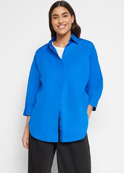 Bluzka oversized z rękawami 3/4, bawełna ze sklepu bonprix w kategorii Bluzki damskie - zdjęcie 170613538