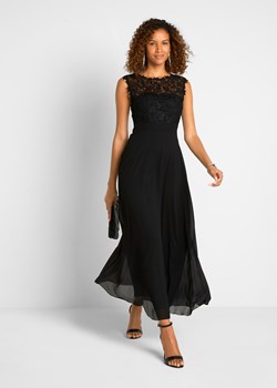 Długa sukienka wieczorowa z koronką ze sklepu bonprix w kategorii Sukienki - zdjęcie 170613745