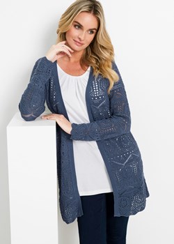 Sweter bez zapięcia ażurowy ze sklepu bonprix w kategorii Swetry damskie - zdjęcie 170613846
