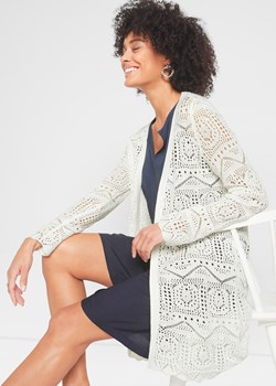 Sweter bez zapięcia ażurowy ze sklepu bonprix w kategorii Swetry damskie - zdjęcie 170613847