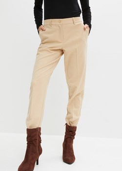 Spodnie biznesowe z wygodnym paskiem ze sklepu bonprix w kategorii Spodnie damskie - zdjęcie 170614125